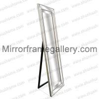 Dress Mirror with Glassed Wooden Frame 